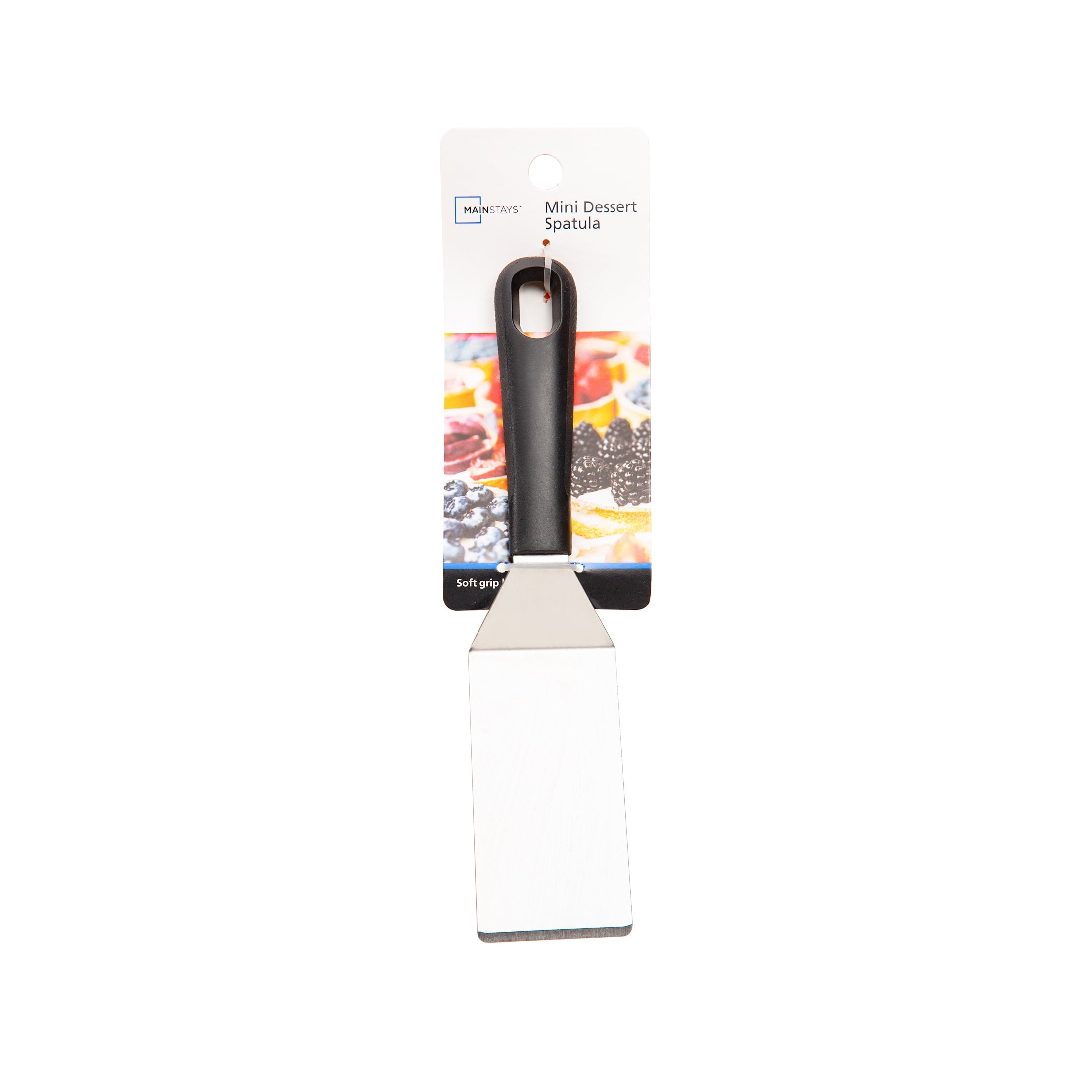 Stainless Steel Mini Dessert Spatula with Softgrip Handle for Serving Pancakes or Desserts