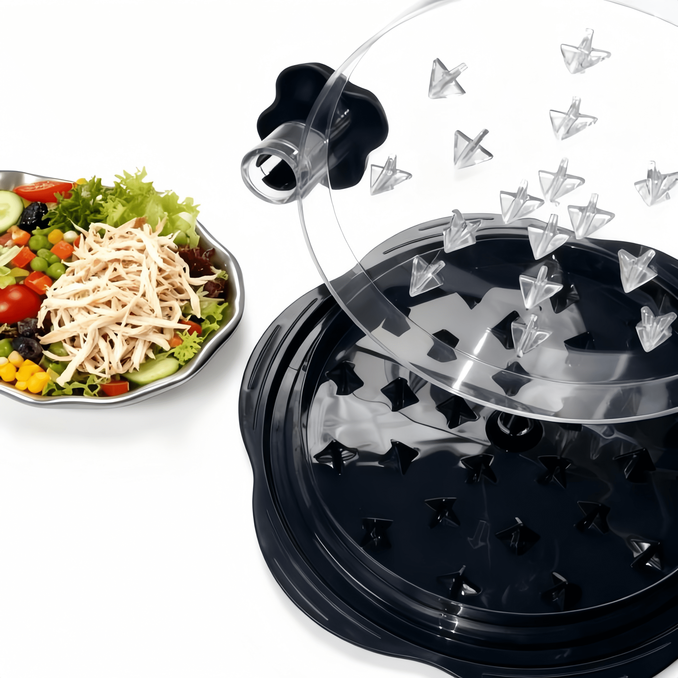 Chicken Shredder Tool Twist (Large 10 Inch), Meat Shredder for Pulled Pork Beef &amp; Chicken, BPA Free with Anti-Slip Base &amp; Handle, Kitchen Gadget, 1 Count