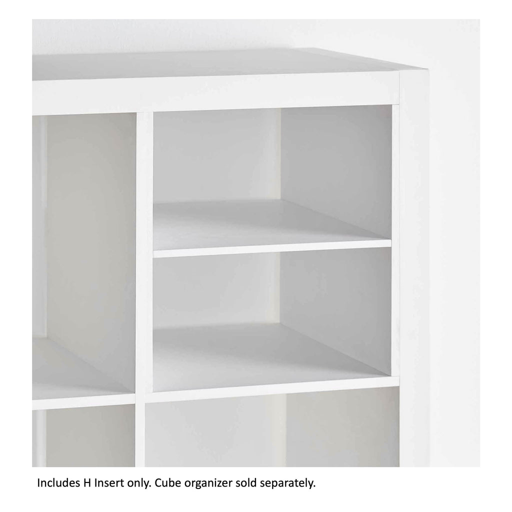Better Homes &amp; Gardens H Shelf Insert for Cube Organizers, White Texture