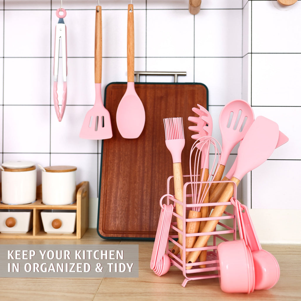 32 PCS Silicone Cooking Utensils Set, 446°F for Nonstick Cookware