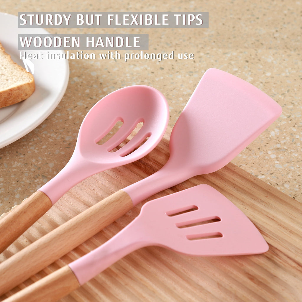 32 PCS Silicone Cooking Utensils Set, 446°F for Nonstick Cookware