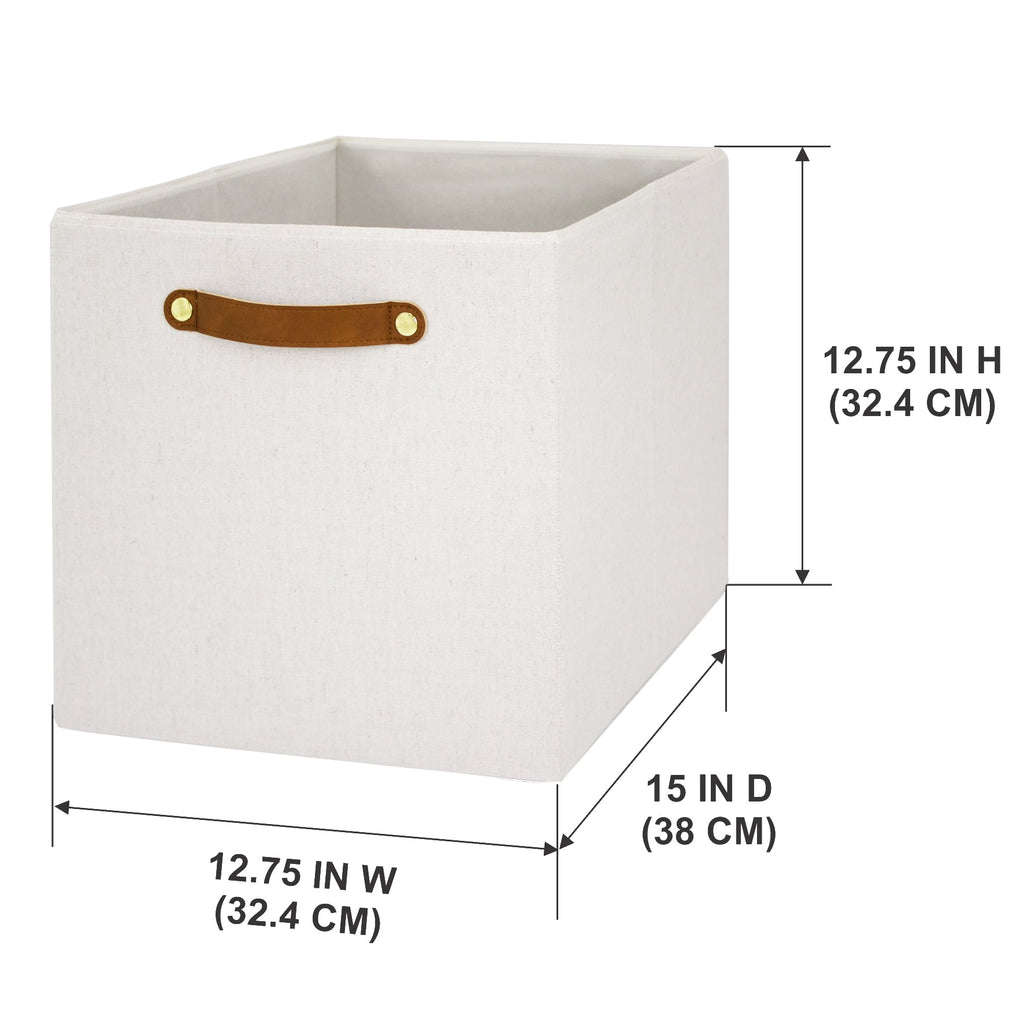 Better Homes &amp; Gardens Collapsible Fabric Cube Storage Bin, Vanilla