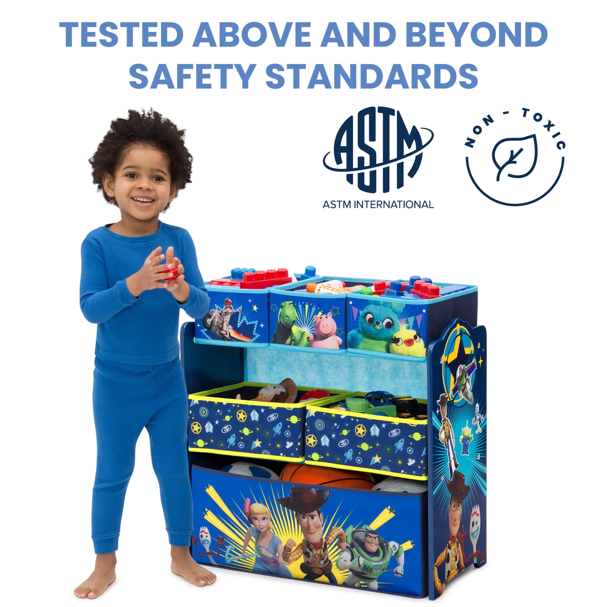 Design and Store 6 Bin Toy Storage Organizer by