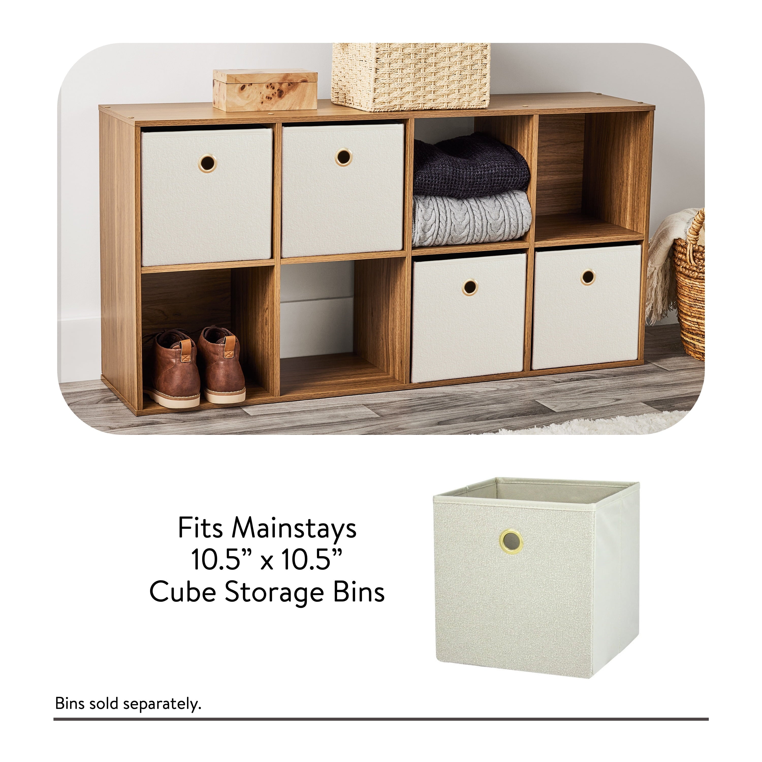 8 Cube Storage Organizer, Black