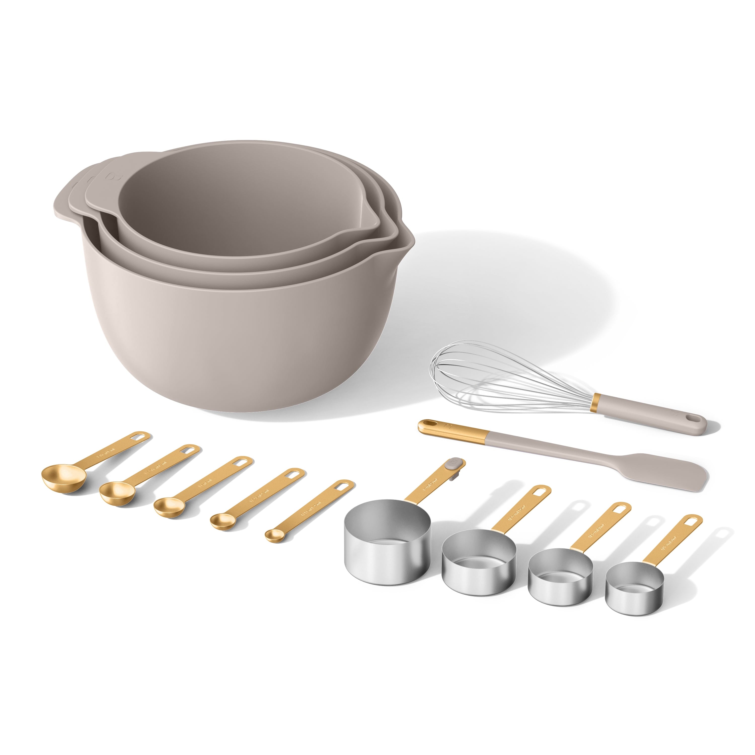 14-Piece Mix &amp; Measure Set, Porcini Taupe by Drew Barrymore