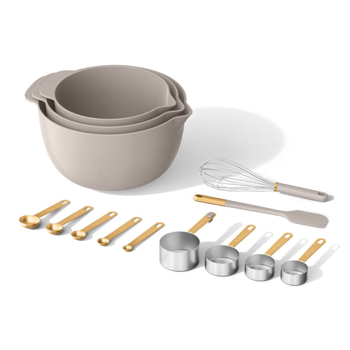14-Piece Mix &amp; Measure Set, Porcini Taupe by Drew Barrymore