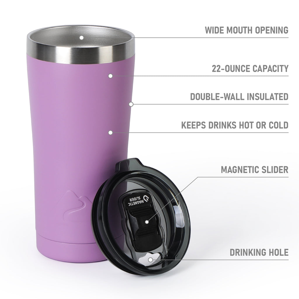 Ozark Trail 22 oz Stainless Steel Insulated Tumbler, Black