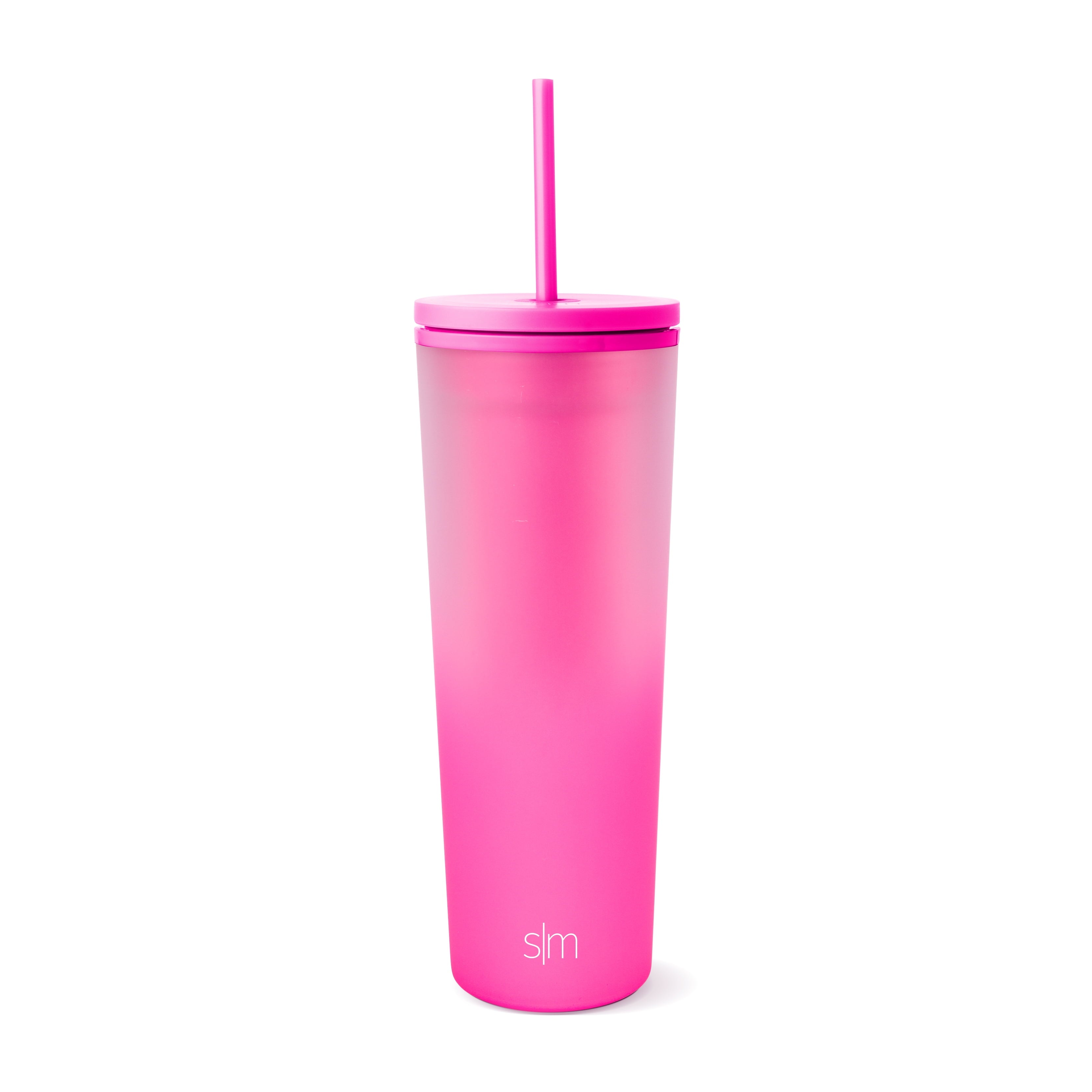 24 fl oz Double Wall Plastic Classic Tumbler with Straw|Opalescent