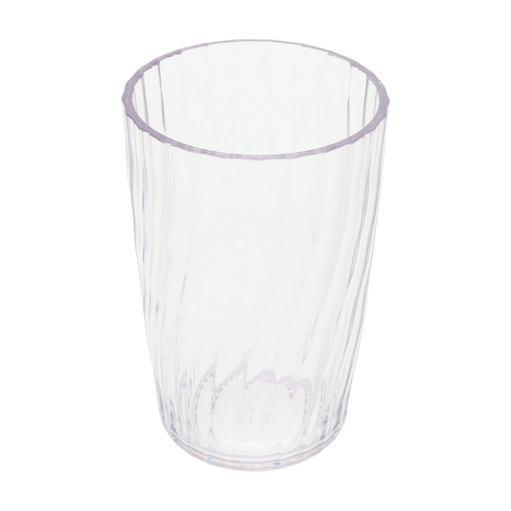 20-Ounce Acrylic Tall Embossed Swirl Tumbler, Clear