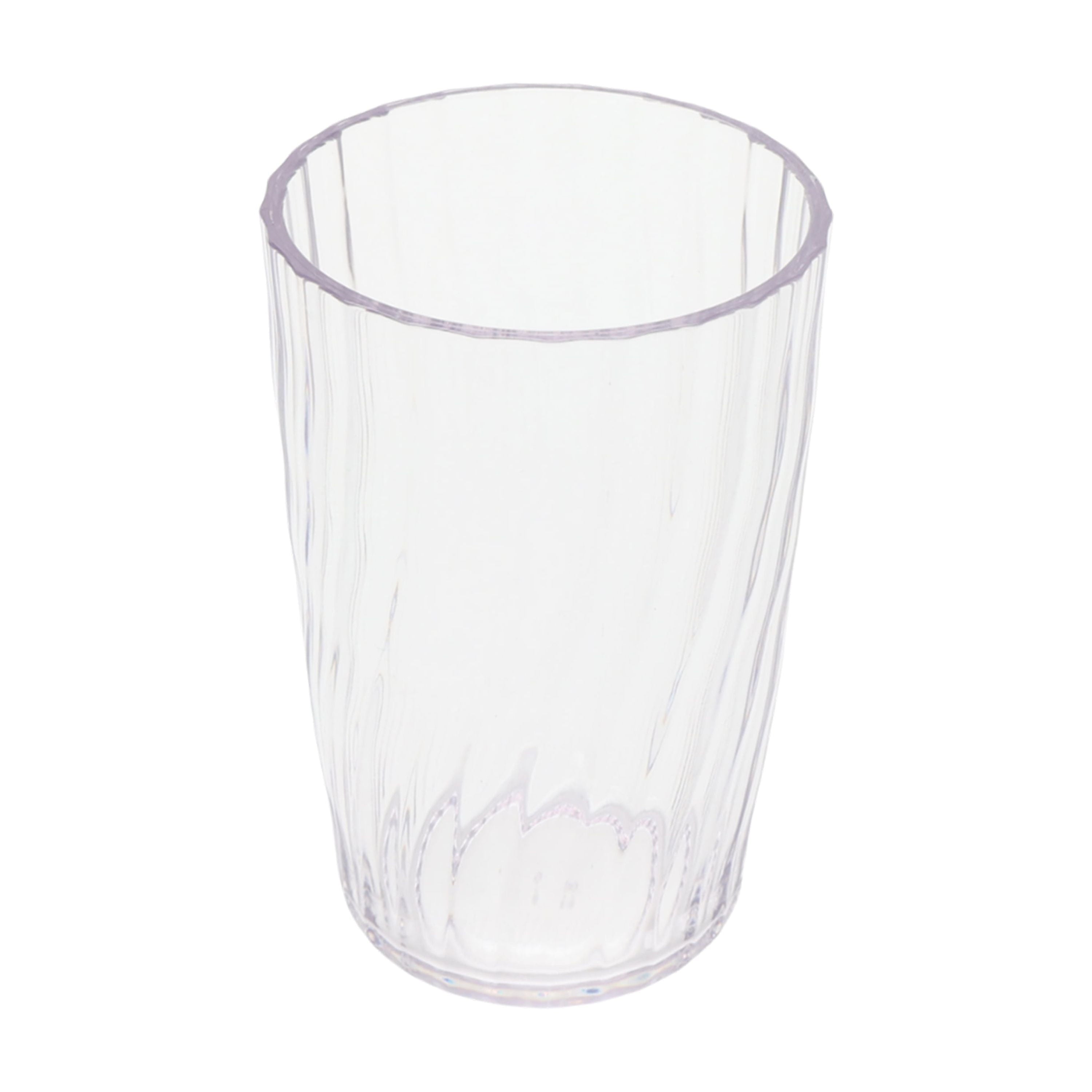 20-Ounce Acrylic Tall Embossed Swirl Tumbler, Clear