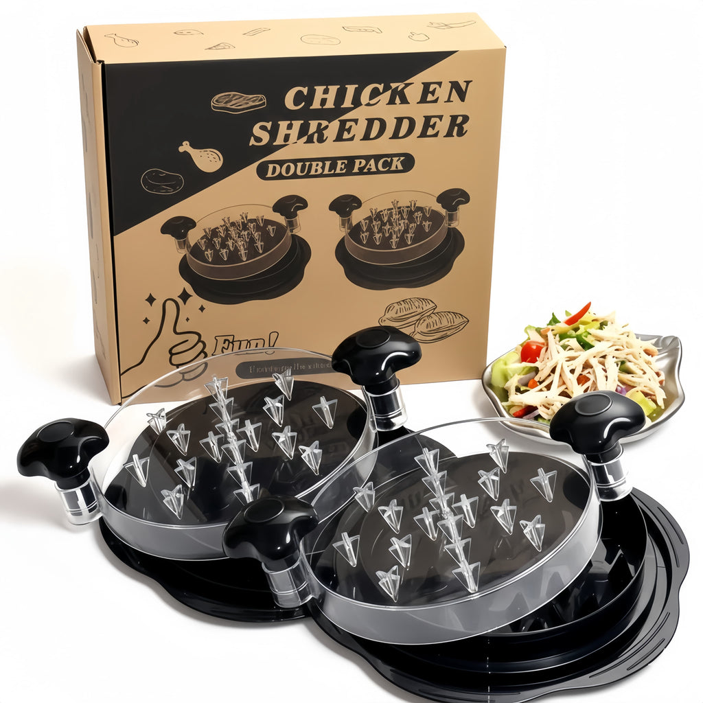 Chicken Shredder Tool Twist (Large 10 Inch), Meat Shredder for Pulled Pork Beef &amp; Chicken, BPA Free with Anti-Slip Base &amp; Handle, Kitchen Gadget, 1 Count
