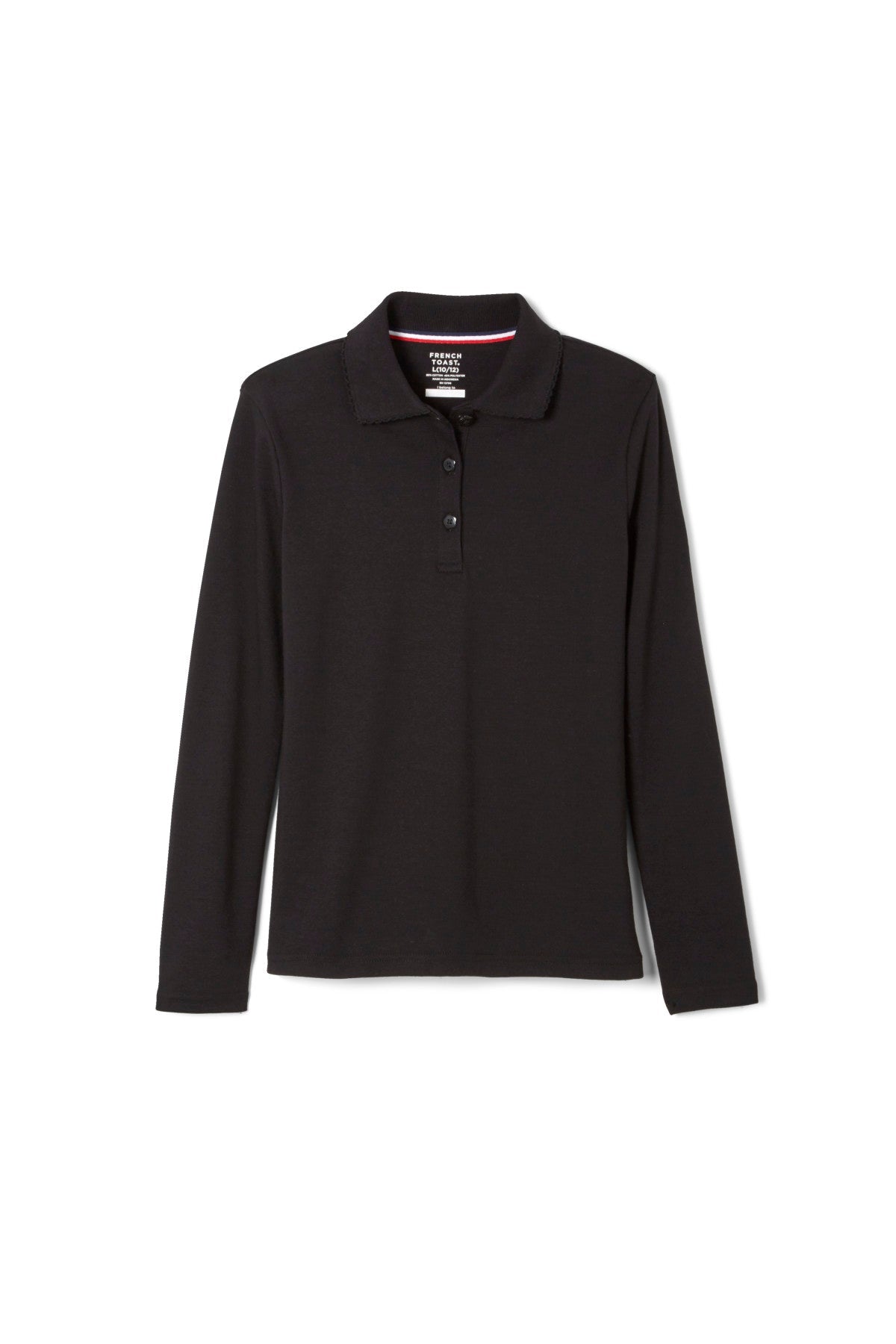 Long Sleeve Feminine Fit Interlock Polo – FINAL SALE