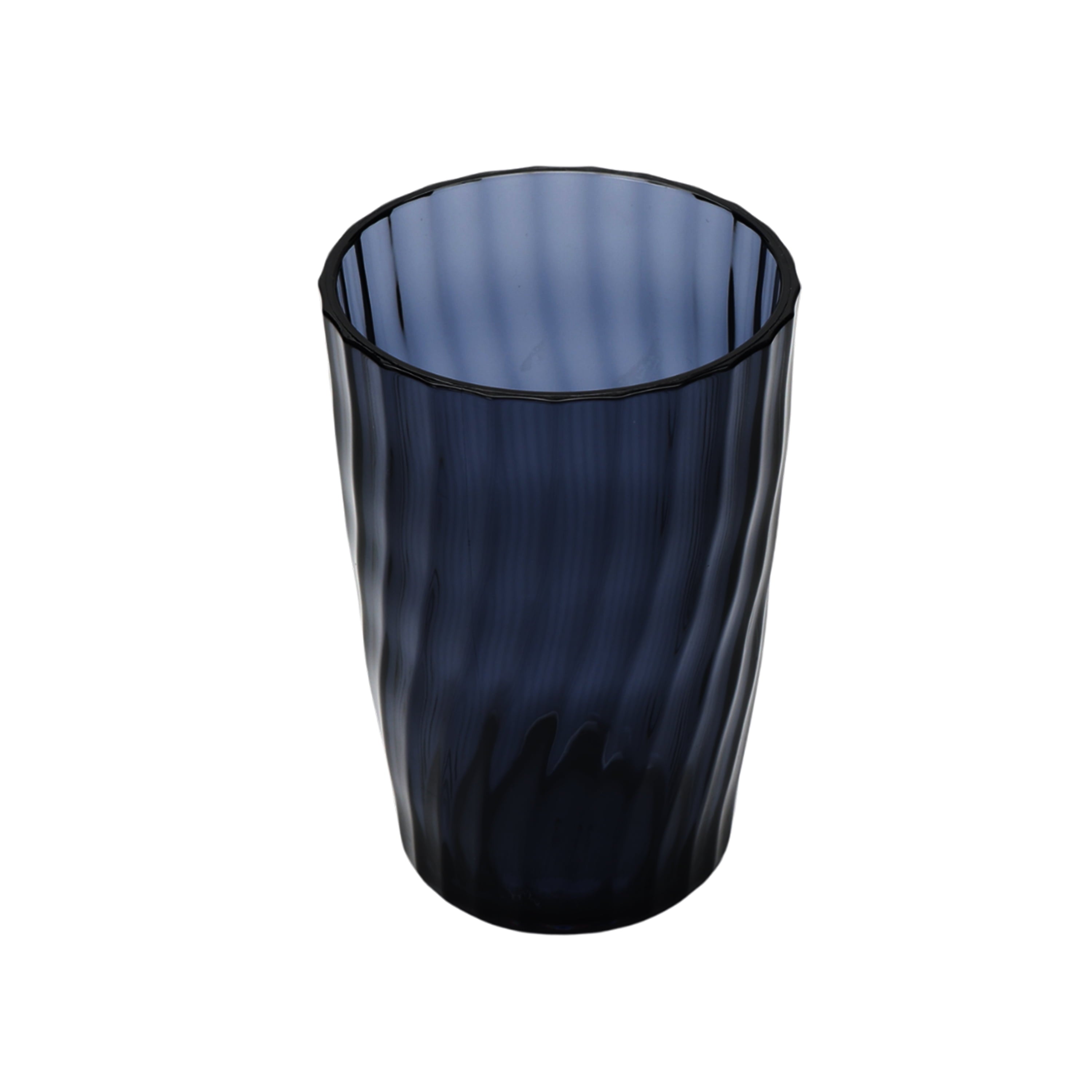 20-Ounce Acrylic Tall Embossed Swirl Tumbler, Blue