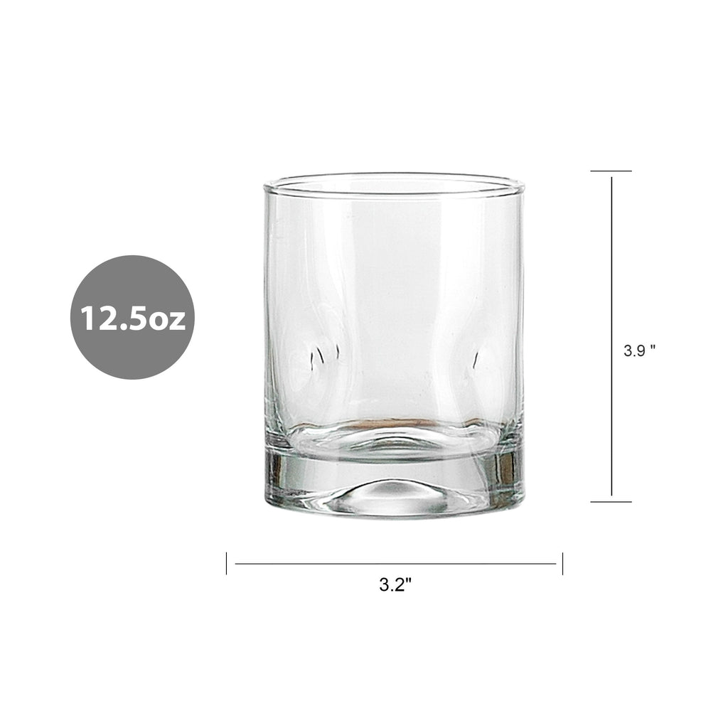 Better Homes &amp; Gardens Lyra Glass Drinkware Set, 12.5 oz, 4-Piece