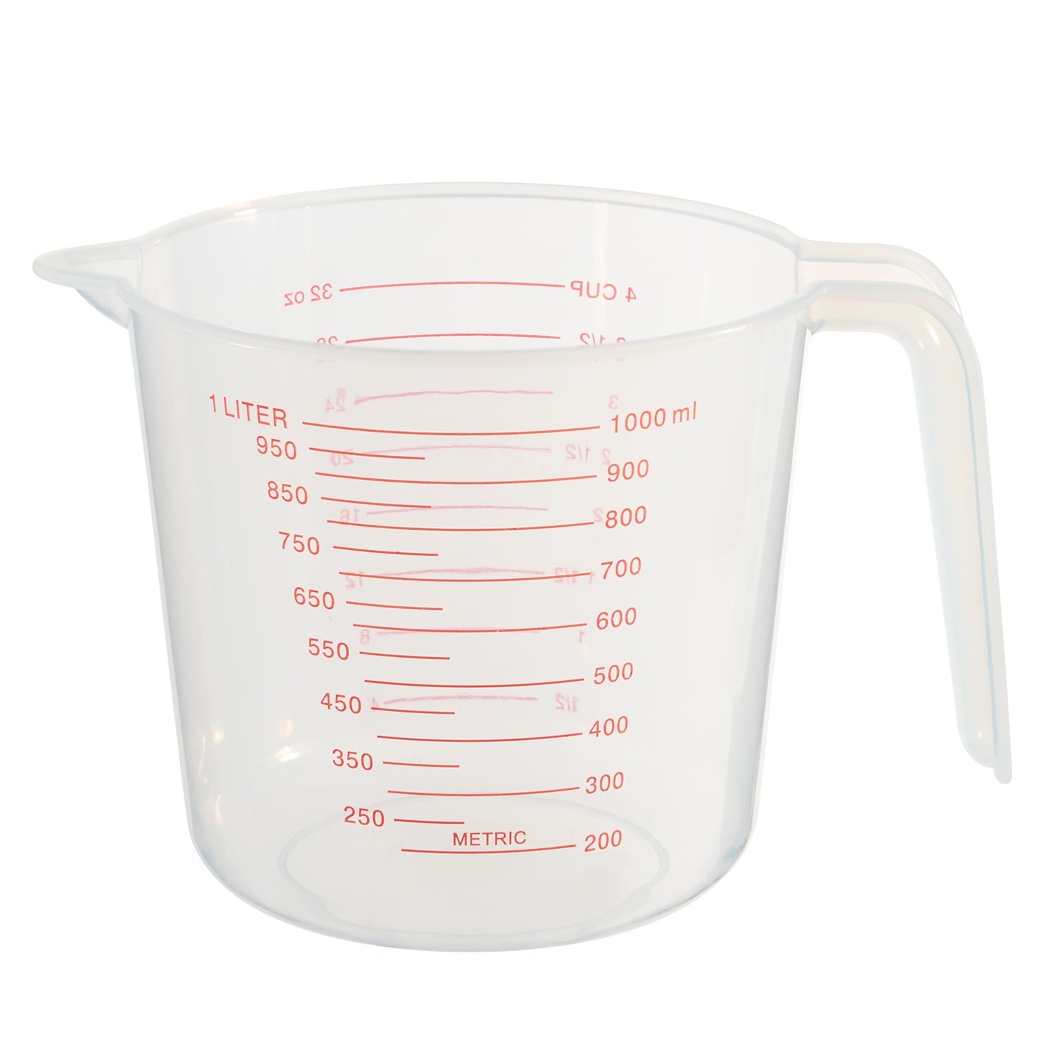4 Cup PP Plastic Measuring Cup, 32 oz, Clear