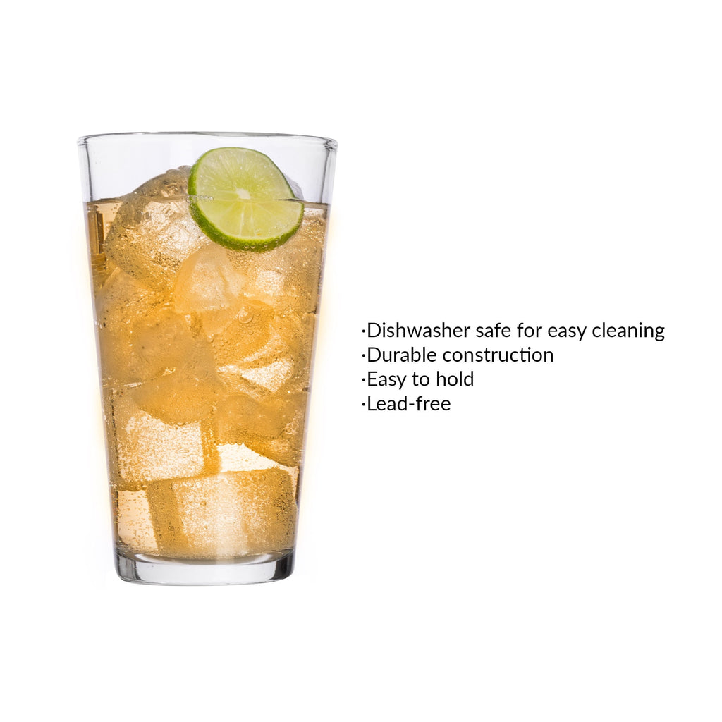 16 oz Clear Pint Glass