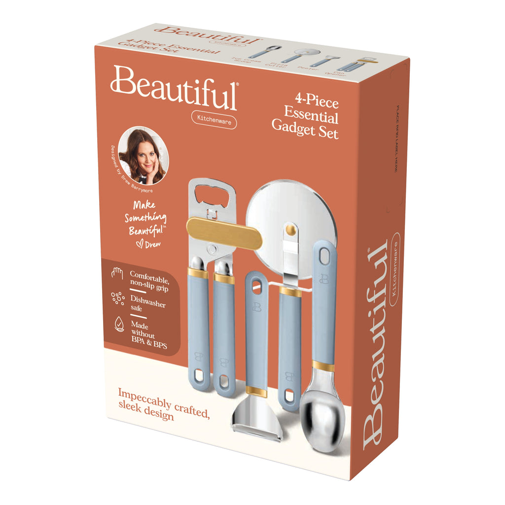 4-Piece Essentials Gadget Set, Porcini Taupe by Drew Barrymore