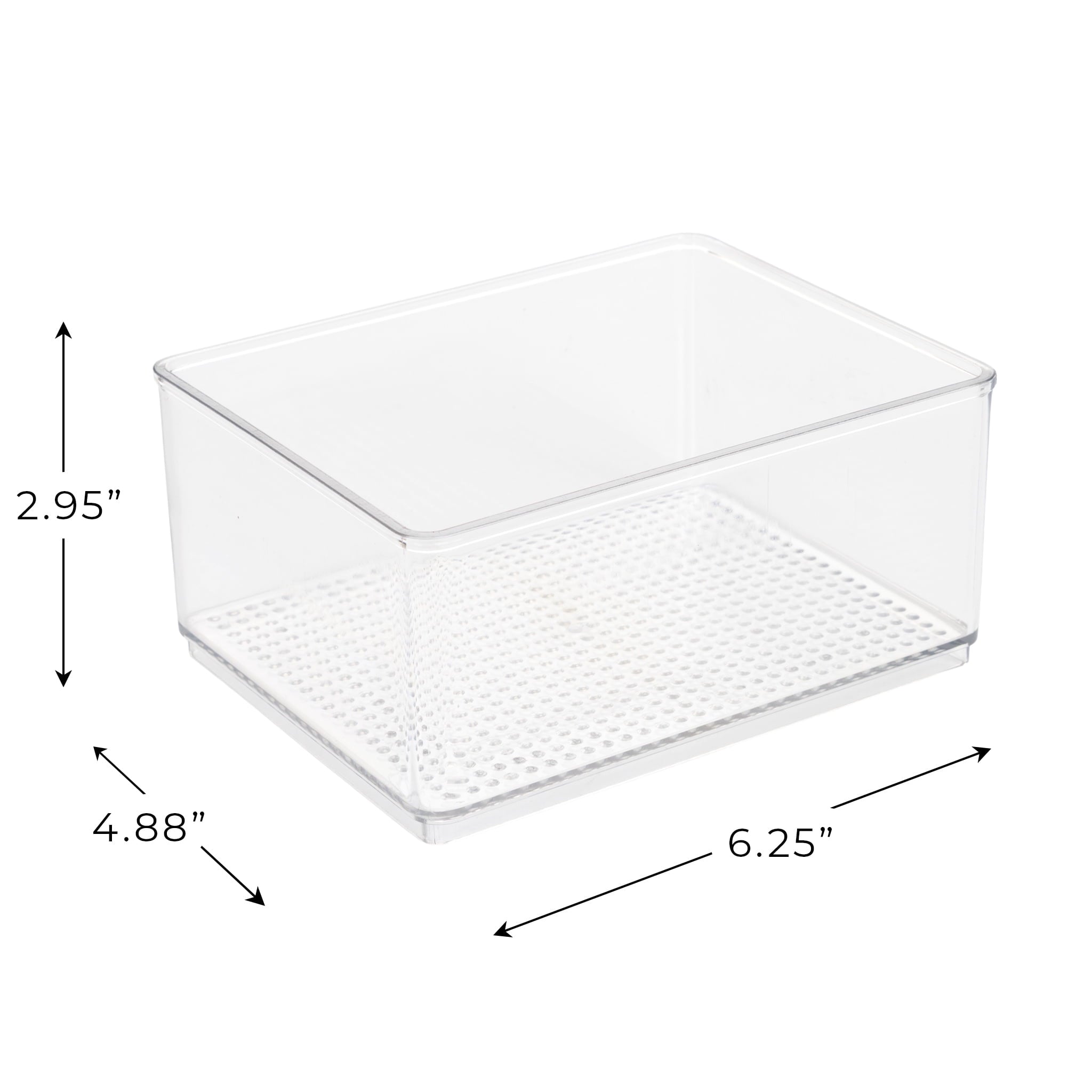 Clear Plastic Organizer Bin for Bathroom