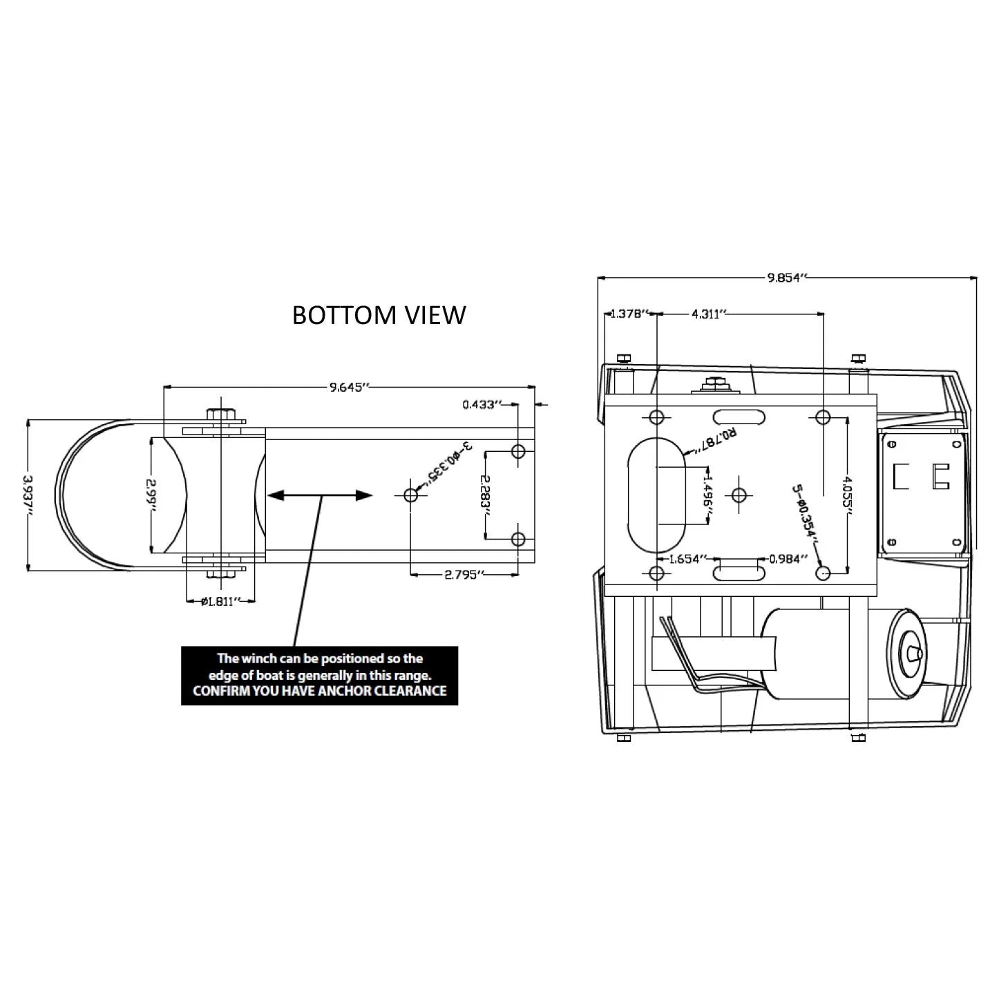 Electric Saltwater Windlass Wireless Control