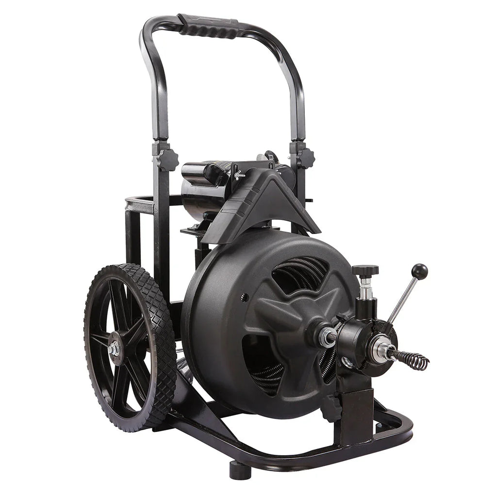 Drain Snake Commercial w/Attachments 100' Electric Sewer