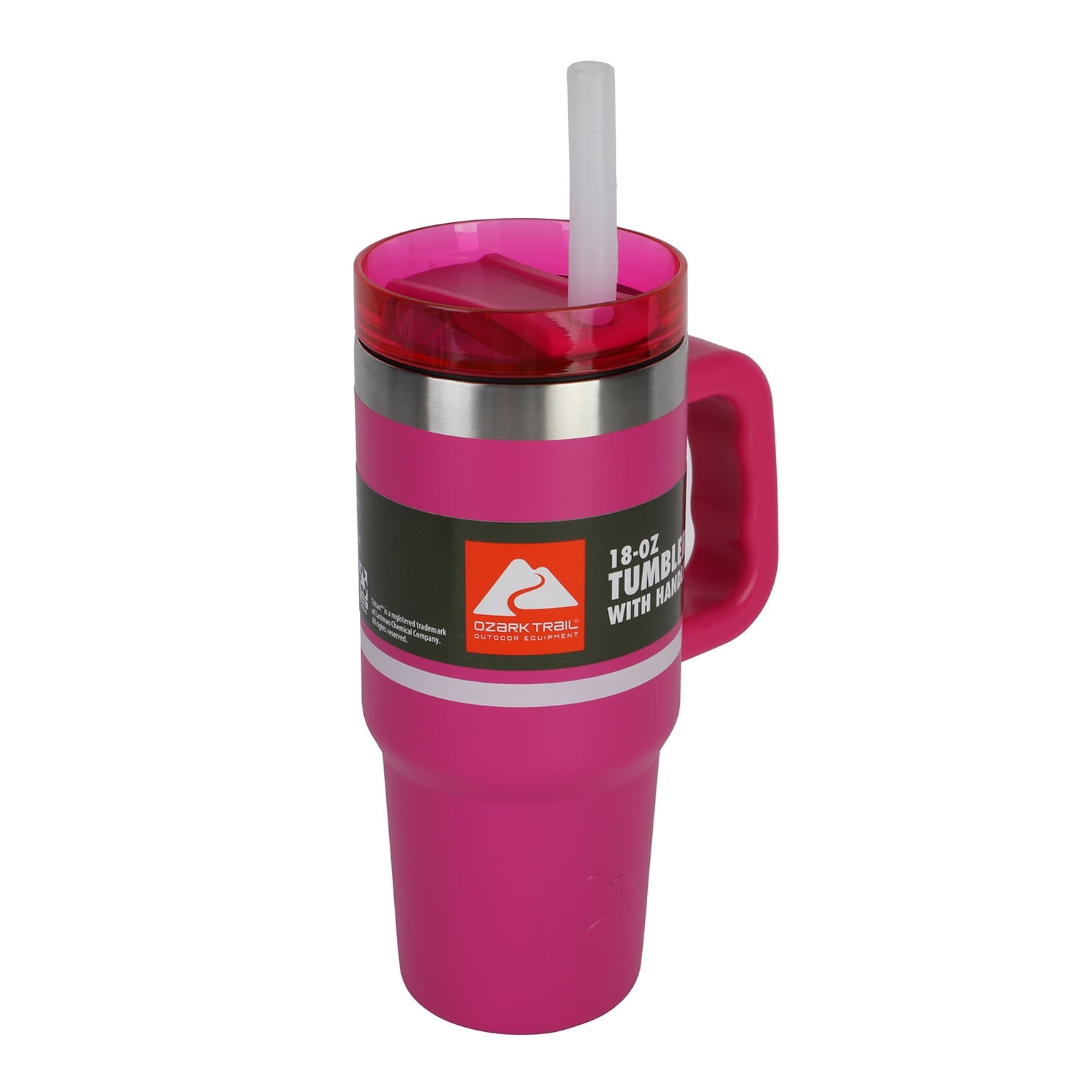 Ozark Trail 18 oz Stainless Steel Insulated Tumbler with Handle, Black