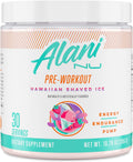Pre-Workout Supplement Powder for Energy, Endurance, and Pump, Hawaiian Shaved Ice, 30 Servings