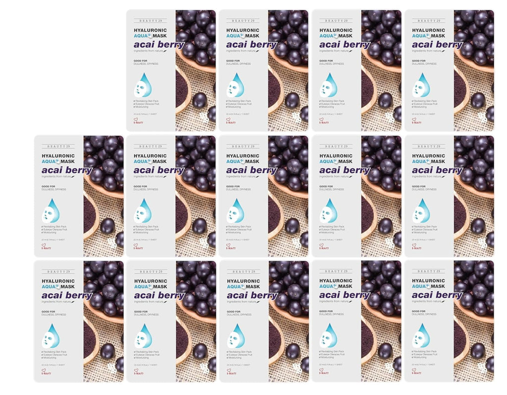 BEAUTY29 Hyaluronic Aqua Plus Essence Full Face Facial Sheet Mask 14 Sheets - 2 WEEKS SET
