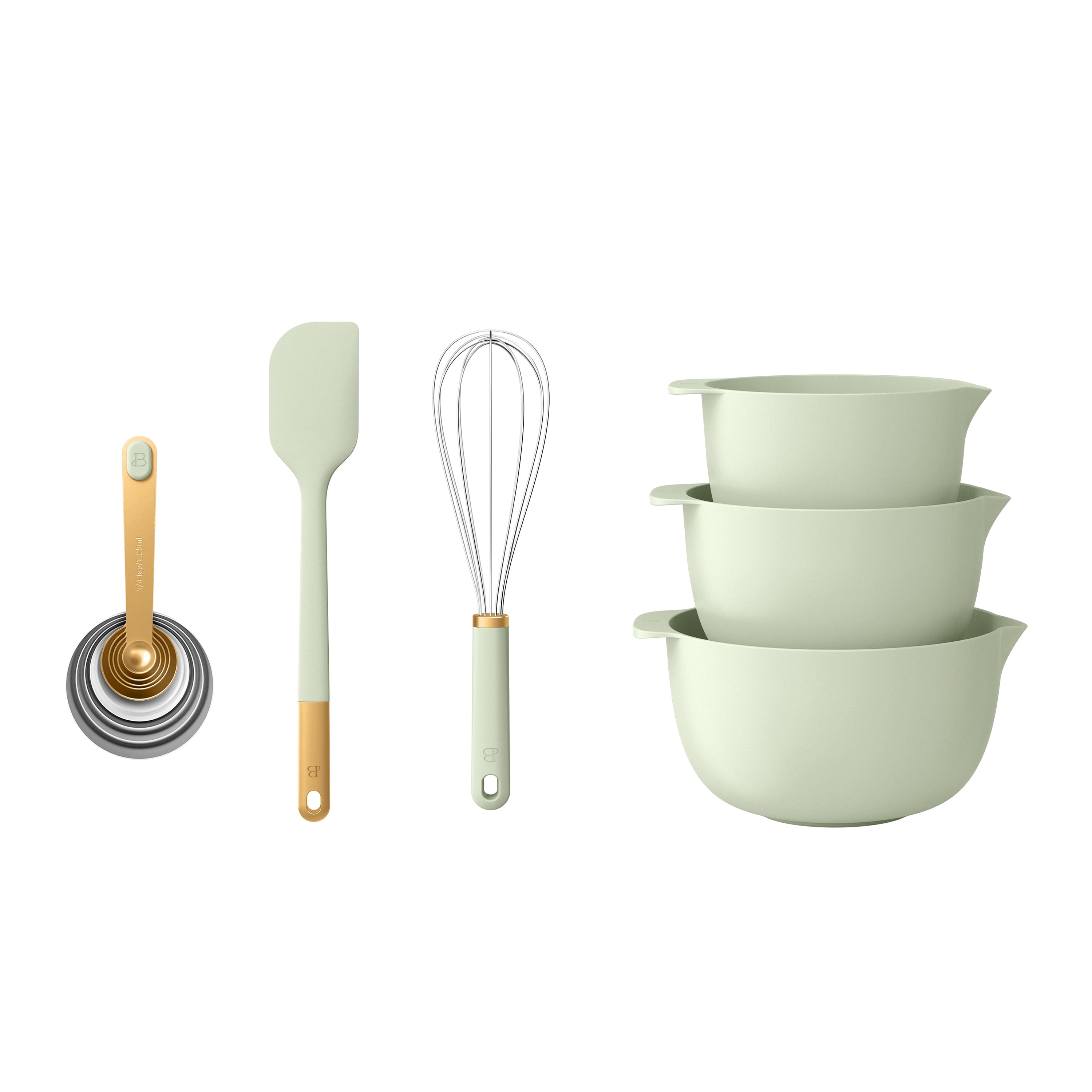 14-Piece Mix &amp; Measure Set, Porcini Taupe by Drew Barrymore