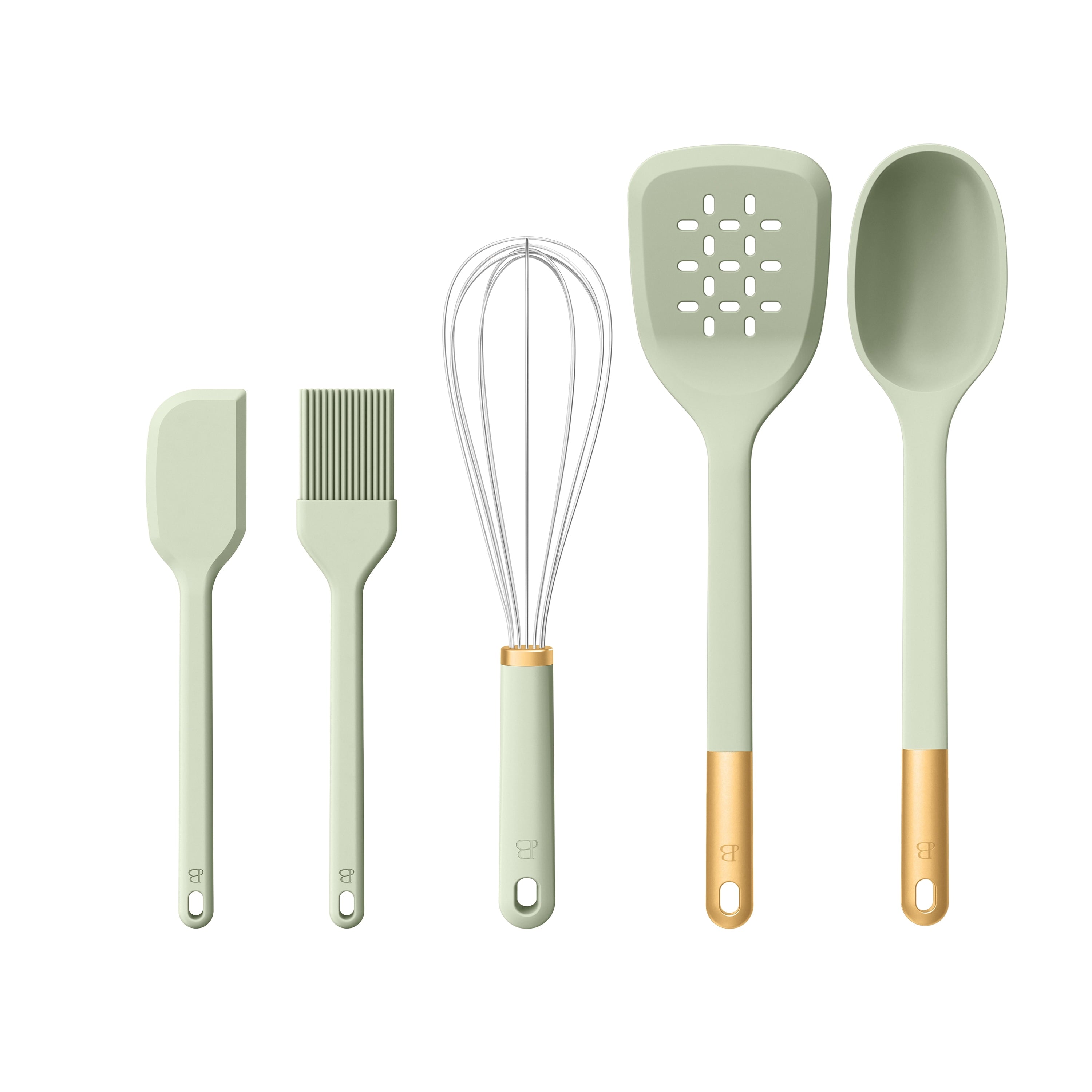 5-Piece Kitchen Tool Set, Porcini Taupe by Drew Barrymore