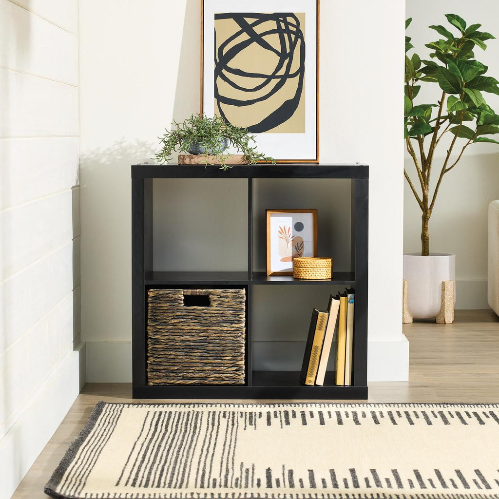Better Homes &amp; Gardens 4 Cube Storage Organizer, White Texture