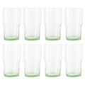 Better Homes &amp; Gardens Clear Green Glass, Glassware, 8 Pack, 15 oz
