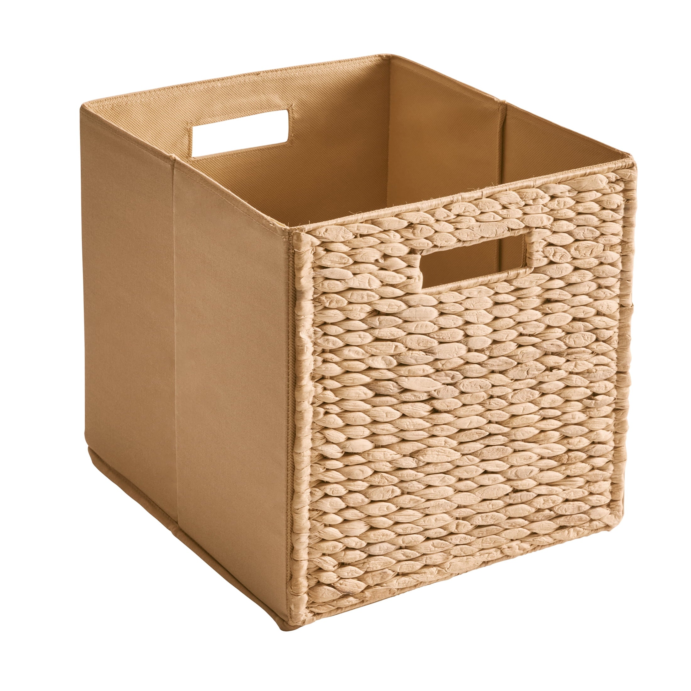 Better Homes &amp; Gardens Collapsible Fabric Cube Storage Bin, Vanilla