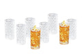 Better Homes &amp; Gardens Diamond Cut Tumbler Clear Drinking Glass, 8 Pack