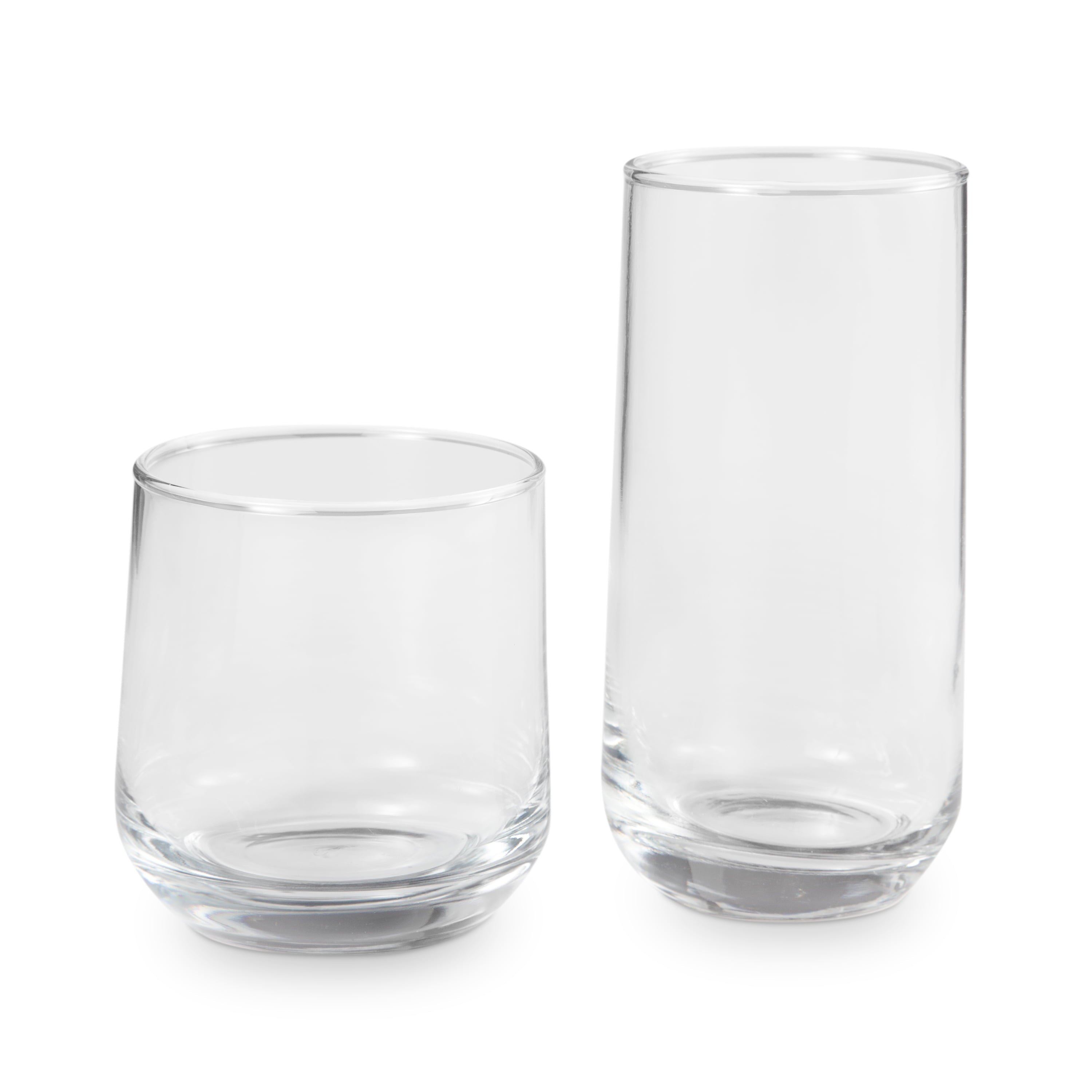 Better Homes &amp; Gardens Josie Glass Drinkware, Set of 16
