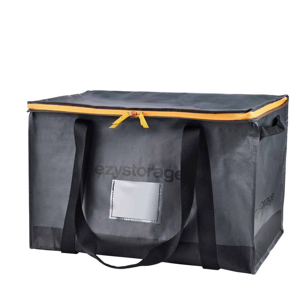 22.1 Gallon, Large, Heavy-Duty Collapsible Utility Storage Bag with Zipper and Reinforced Handles