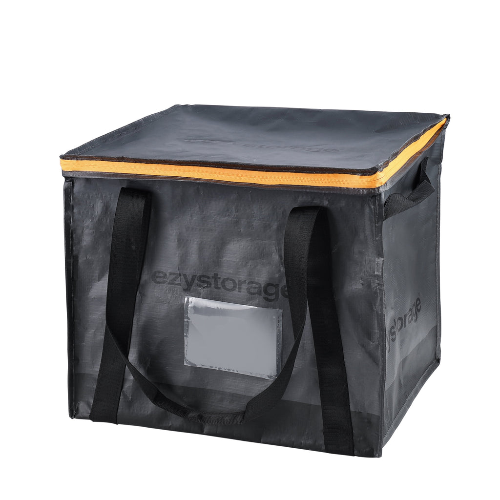 22.1 Gallon, Large, Heavy-Duty Collapsible Utility Storage Bag with Zipper and Reinforced Handles