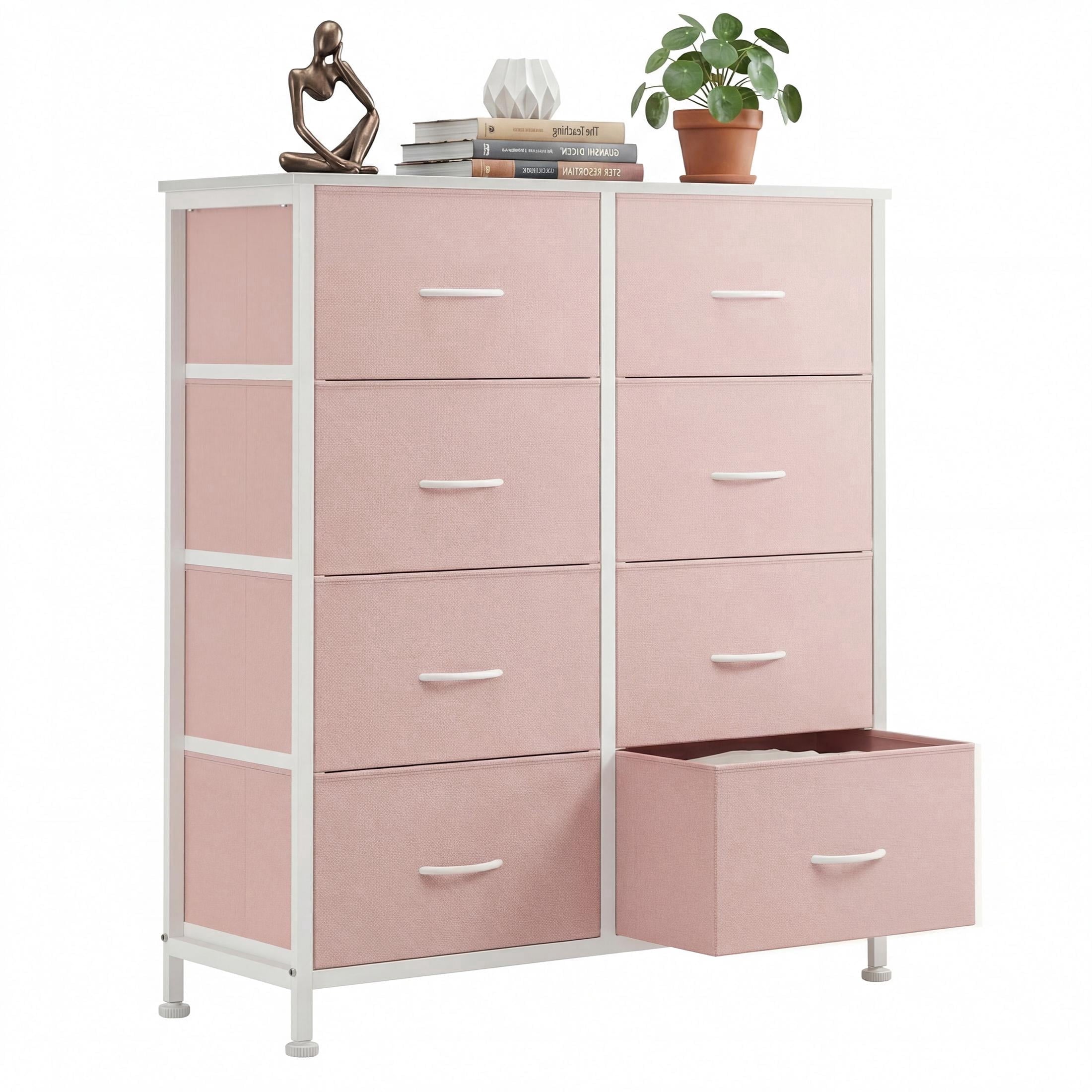 8-Drawer Fabric Dresser Storage Chest for Bedroom, Closet, Entryway, Storage Furniture for Adults, Black
