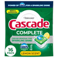 Complete Action Pacs, Dishwasher Detergent, Lemon, 16 Count