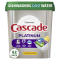 Platinum Dishwasher Pods, Action Pacs Dishwasher Detergent, Dishwasher Tabs, Lemon, 62 Count