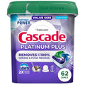 Platinum Plus Dishwasher Detergent Clean, 62 Count