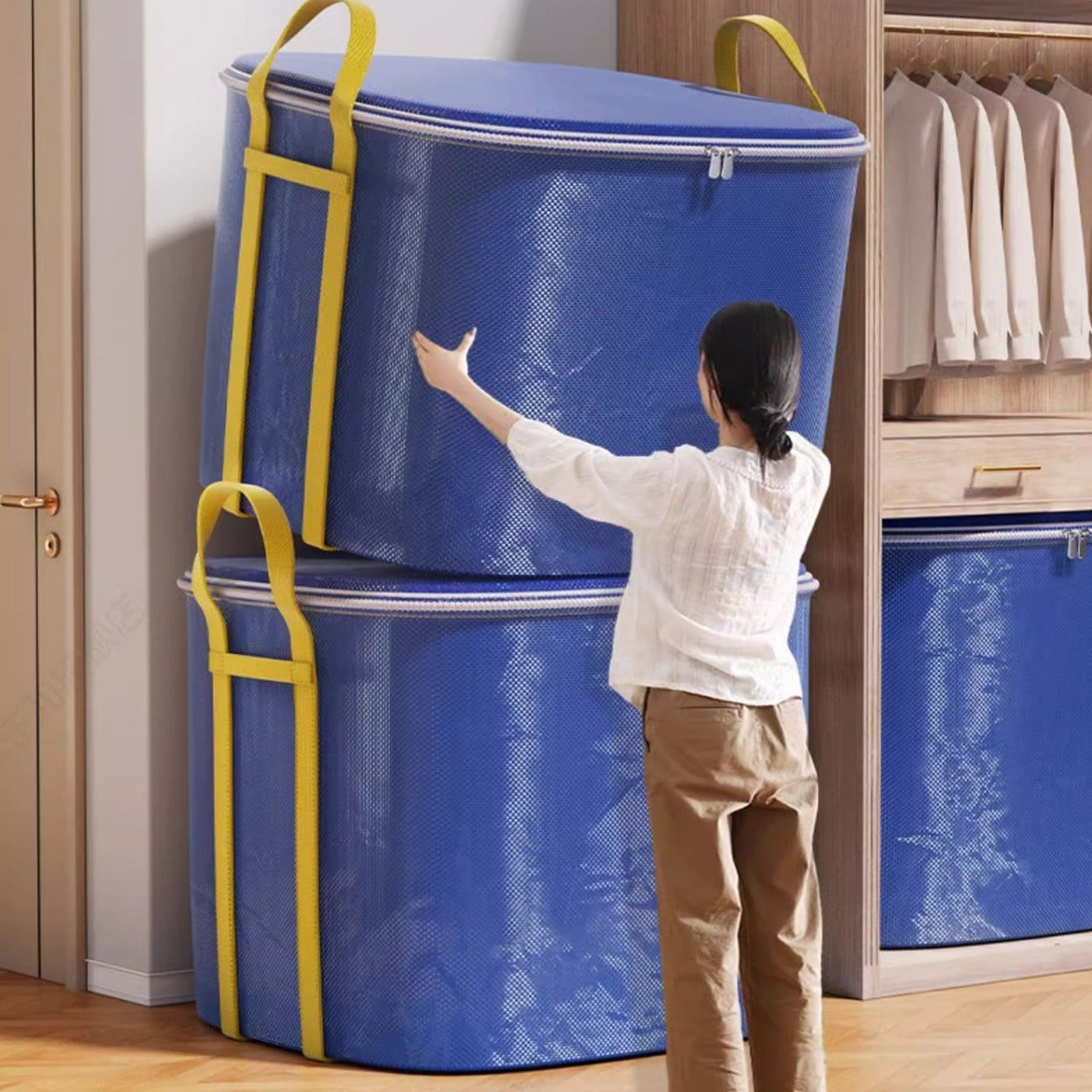 350L Capacity Storage Bins with Lids