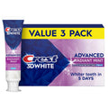 Crest Toothpaste, 3DWhite Advanced Whitening Toothpaste, Radiant Mint, 3.3 oz, 3 Pack