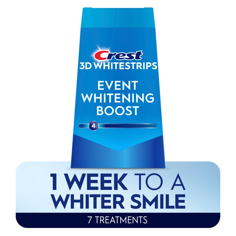 Crest Teeth Whitening Kit, 3DWhitestrips Event Teeth Whitening Kit, 7 Count