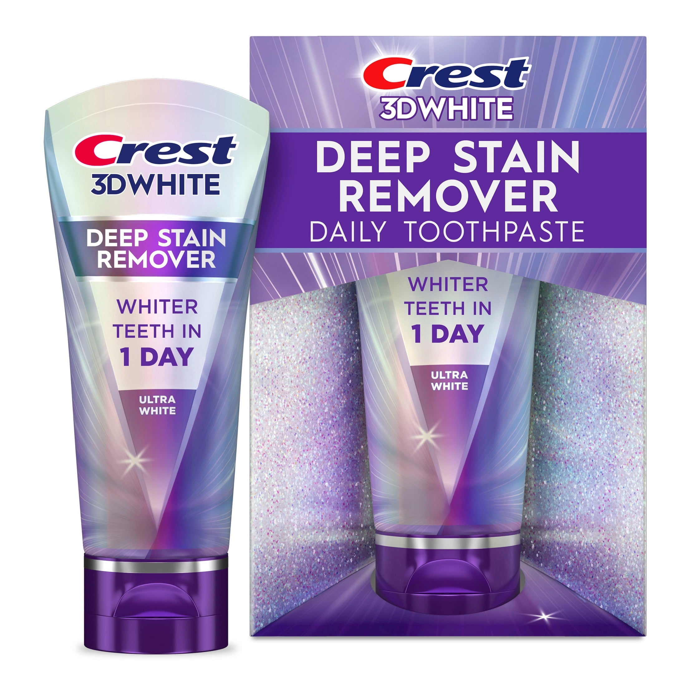 Crest Toothpaste, 3DWhite Brilliance Deep Stain Remover Ultra White Toothpaste, 2.1oz