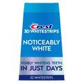Crest 3DWhitestrips Noticeably White, AtHome Teeth Whitening Strips, Enamel Safe, 10 Treatments