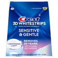 Crest 3DWhitestrips Sensitive + LED Light At-Home Teeth Whitening Strip Kit, 14 Treatments