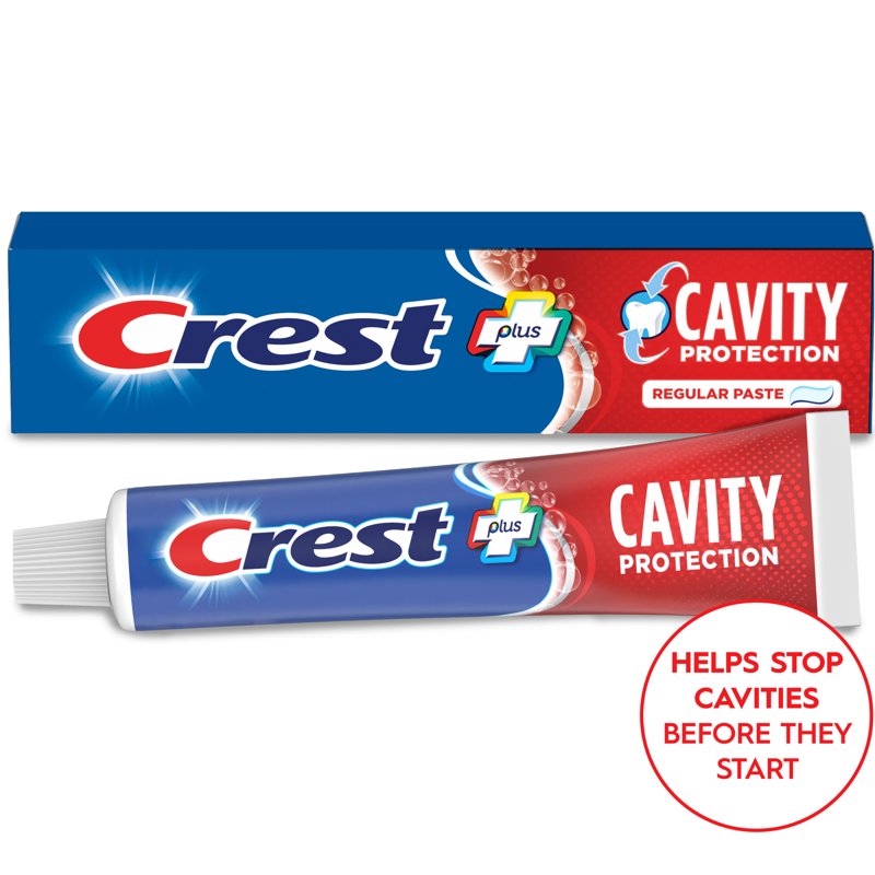 Crest Toothpaste, Cavity Protection Toothpaste, Regular Paste, 5.7 oz
