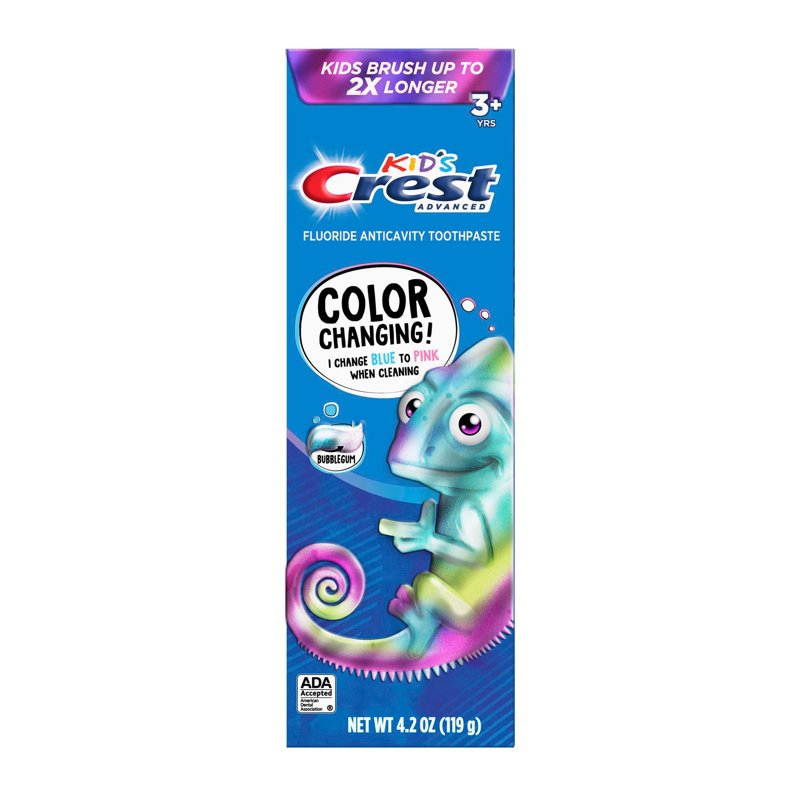 Crest Kid's Advanced Color Changing Toothpaste - Bubblegum - 4.2 oz Packaging may vary
