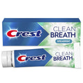 Crest Toothpaste Clean Breath Spearmint 4.6oz - Neutralizes Bad Breath, Antibacterial Protection, Fights Cavities, Freshens Breath, Gently Whitens
