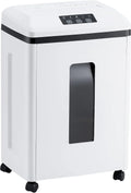 Professional Commercial Paper Shredder: P-7 Security Super Micro-Cut 1x1.7mm 7 Sheets/CDs/Cards/Staples 6-Gal Bin Heavy Duty for Home/Office/Industrial/Business Use-Confidential Documents
